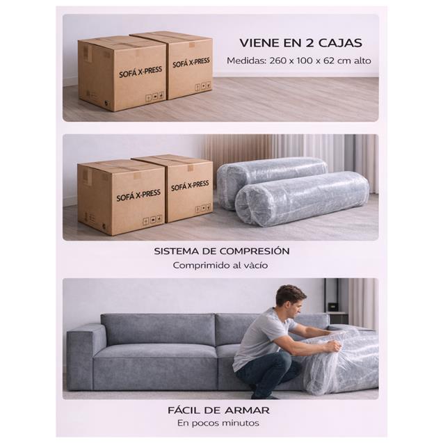 Sillón Ego Inteligente Con Sistema De Compresión Gris Oscuro