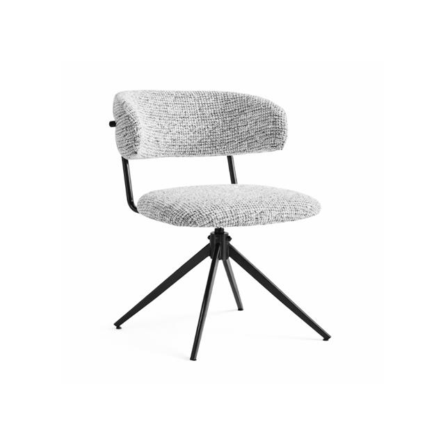 Silla Ego Design Pack X 2 Unidades Tapizada Blanca Con Puntos Negros (85954015)