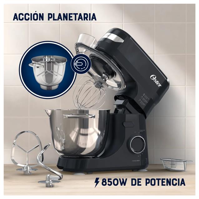 Batidora De Pie Oster 850w 4Lts Negro (FPSTSMPL2B)