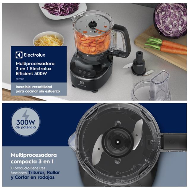 Multiprocesadora Electrolux Efficient 710ml 3en1  (EFP500)