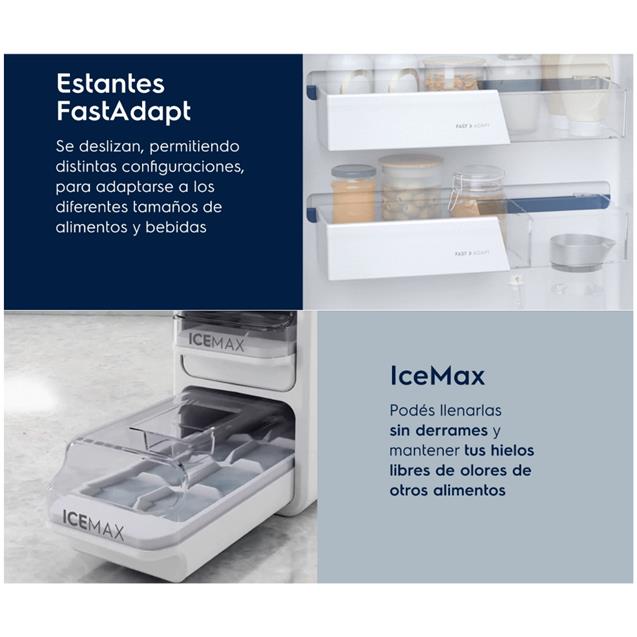 Heladera Electrolux Bottom Freezer No Frost Inverter Con Freezer 429L Inox (IB6S)
