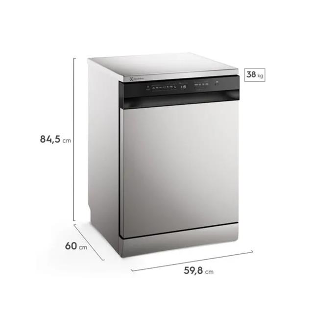 Lavavajillas Electrolux 14 Cubiertos SIlver (LS14E)