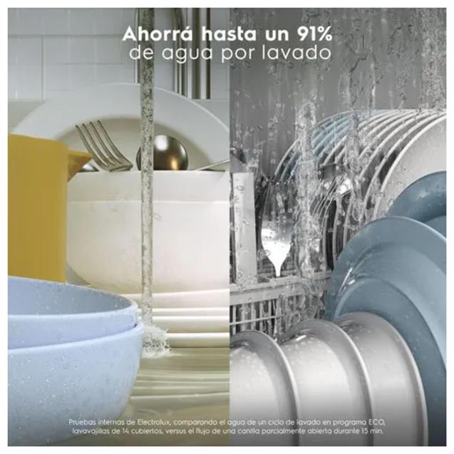 Lavavajillas Electrolux 14 Cubiertos SIlver (LS14E)