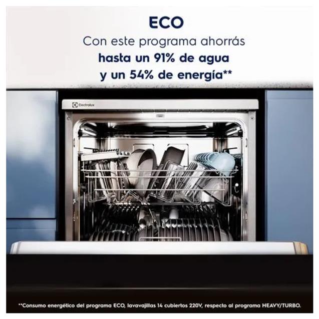 Lavavajillas Electrolux 14 Cubiertos SIlver (LS14E)