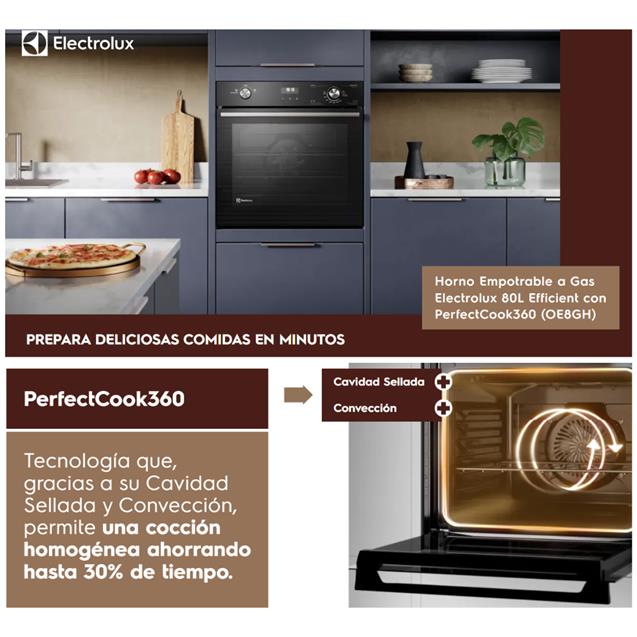 Horno a Gas Electrolux 80 Lts (OE8GH)