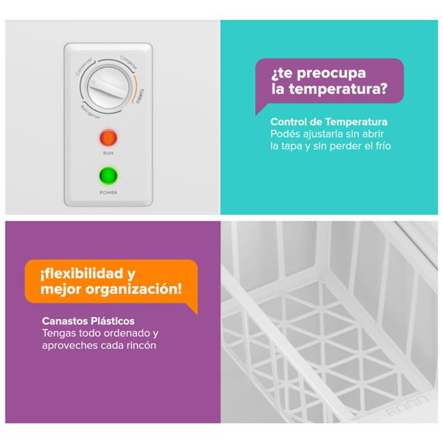 Freezer Gafa 100 Lts 1 Puerta Blanco (FGHF101BS)