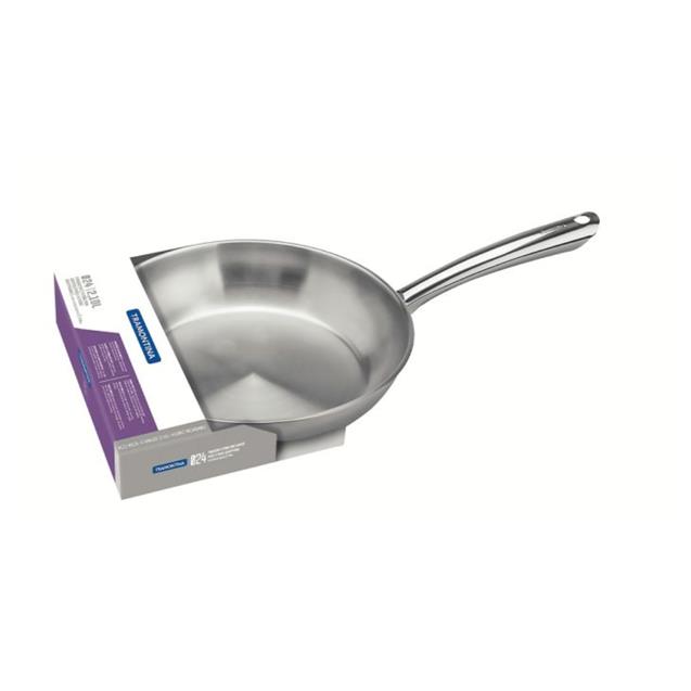 Sartén Tramontina UNA Acero Inoxidable 24 cm 2.1 Lts (62295-240)