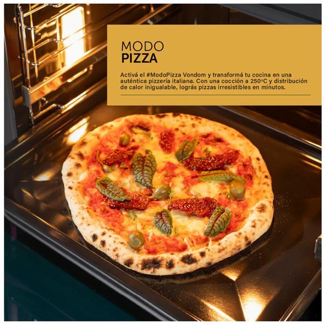 Horno Eléctrico Empotrable Pirolítico con Air Fry Vondom 60 Cm  (TNC60MIBS)