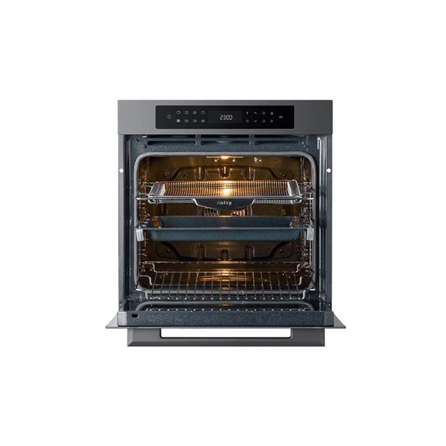 Horno Eléctrico Empotrable Pirolítico con Air Fry Vondom 60 Cm  (TNC60MIBS)