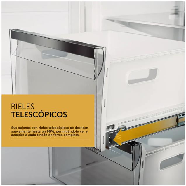 Heladera Combi Panelable Vondom 250L Con Freezer Inverter No Frost Wifi (COMBI250BI)