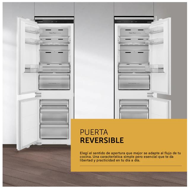 Heladera Combi Panelable Vondom 250L Con Freezer Inverter No Frost Wifi (COMBI250BI)