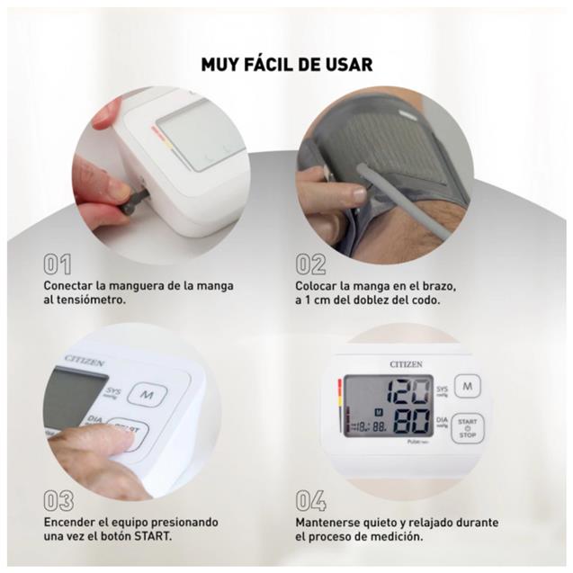 Tensiómetro Citizen Automático de Brazo (CHU304)