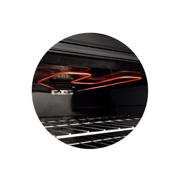Horno Electrico Longvie 60 cm TT Luz Timer Inox (HEQB60X)
