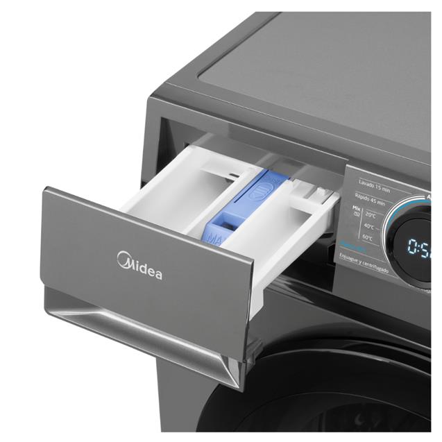 Lavarropas Midea Carga Frontal 6 kg 1000 RPM Titanium (MF100W60/T-A1)