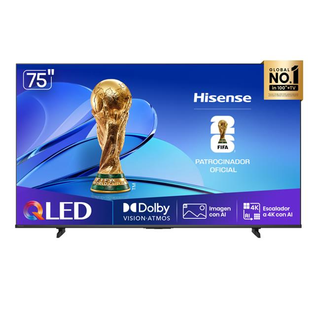 Smart TV QLED Hisense 75" 4K VIDAA (9175Q6QV)