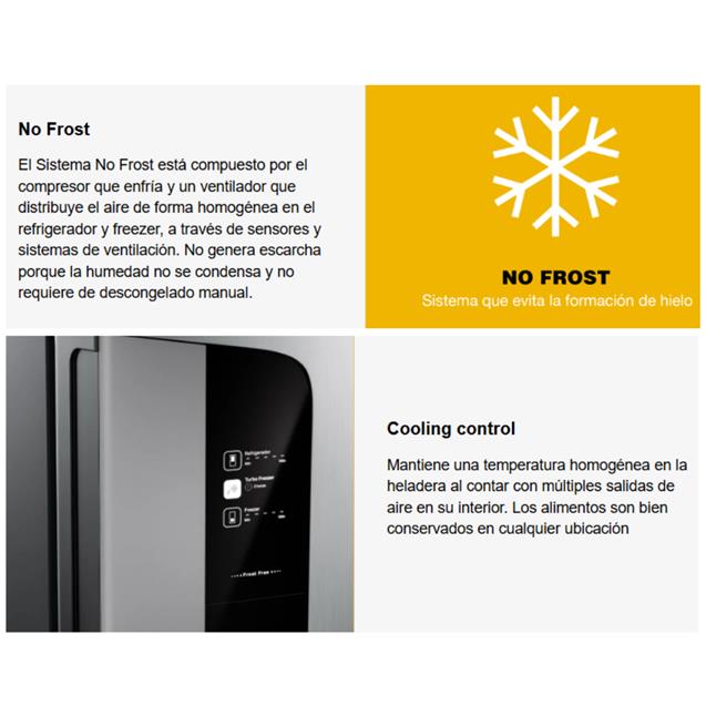 Heladera Con Freezer Whirlpool Evox Inverter No Frost Blanco 397 Lts (WRE44BB)