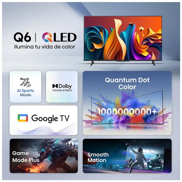Smart Tv QLED Hisense 85" 4K VIDAA (85Q6QV)