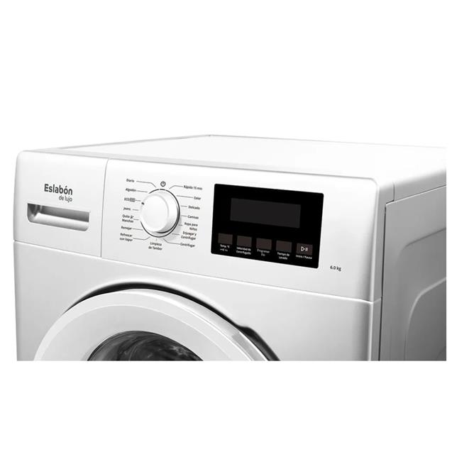 Lavarropas Eslabon de Lujo Carga Frontal 6 kg Blanco (ENQ06AB)