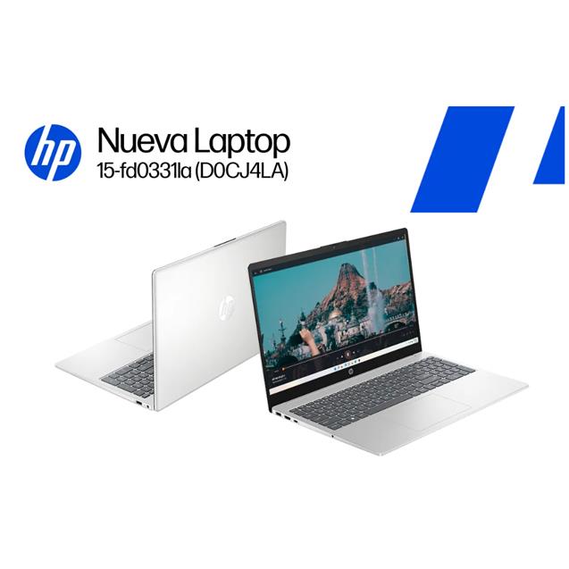 Notebook HP Intel Core i3-100U 8GB 512GB SSD 15.6" FHD W11 Home (15-FD0331LA)