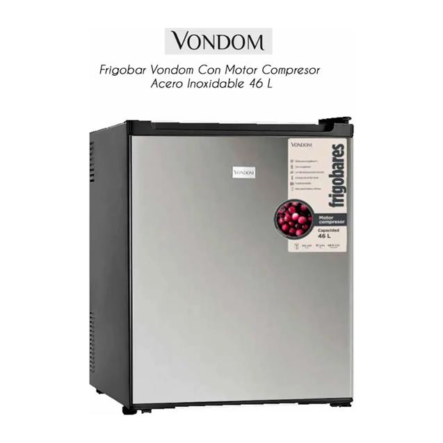 Heladera Frigobar Vondom 46 lts Acero Inoxidable (RFG148A)