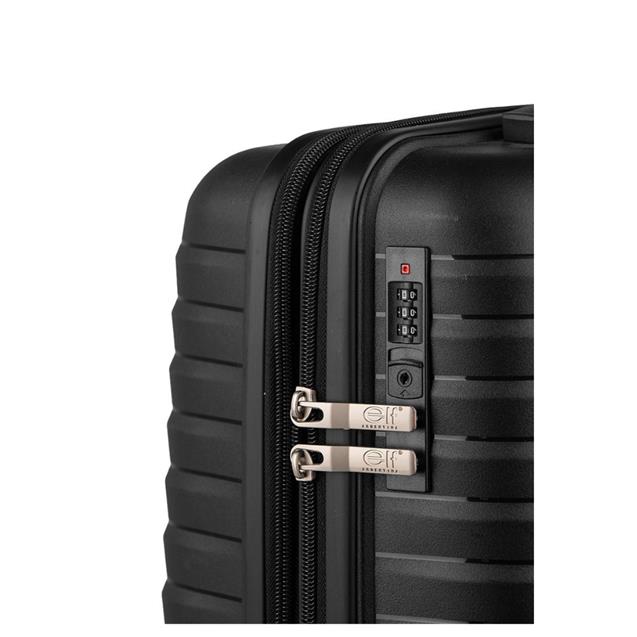 Valija Elf 4 Ruedas Pp 20" Negro (9600/20N)