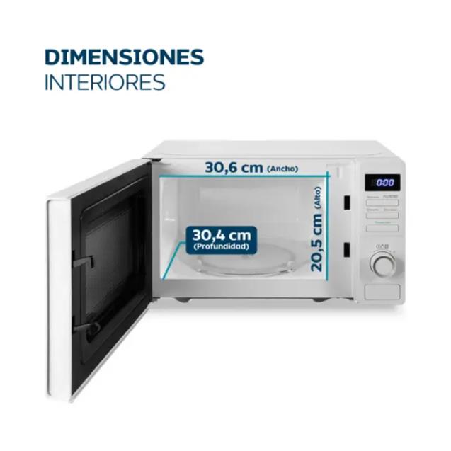 Microondas Philco Digital 20 Lts Blanco (PHDW20UAN)