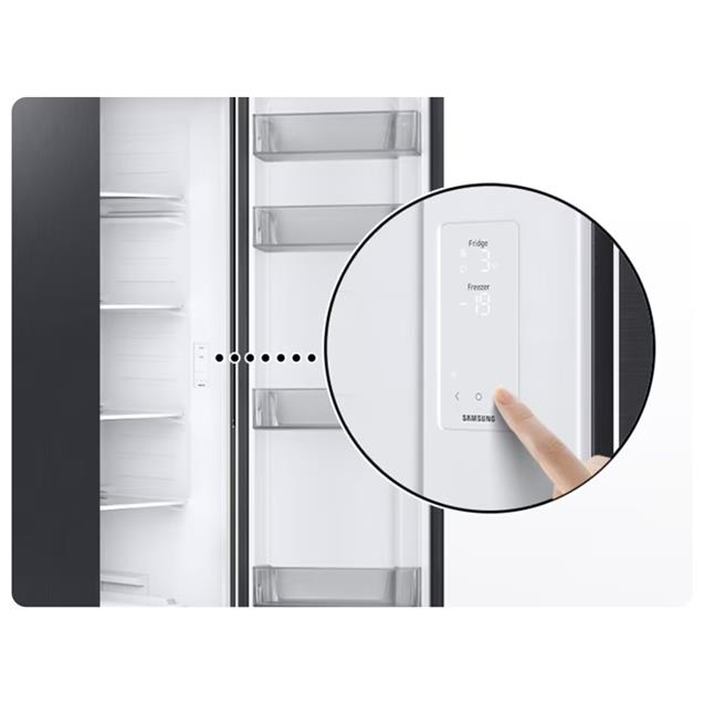 Heladera Samsung Side By Side Con Freezer No Frost Digital Inverter Silver SARS57DG4100M9BG