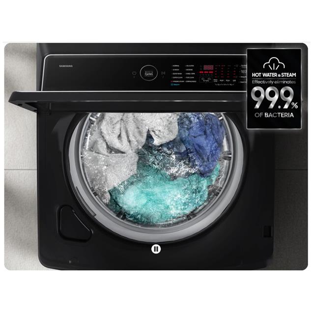 Lavarropas Samsung Carga Superior Digital Inverter 11 kg 700 RPM Negro (WA80F11)