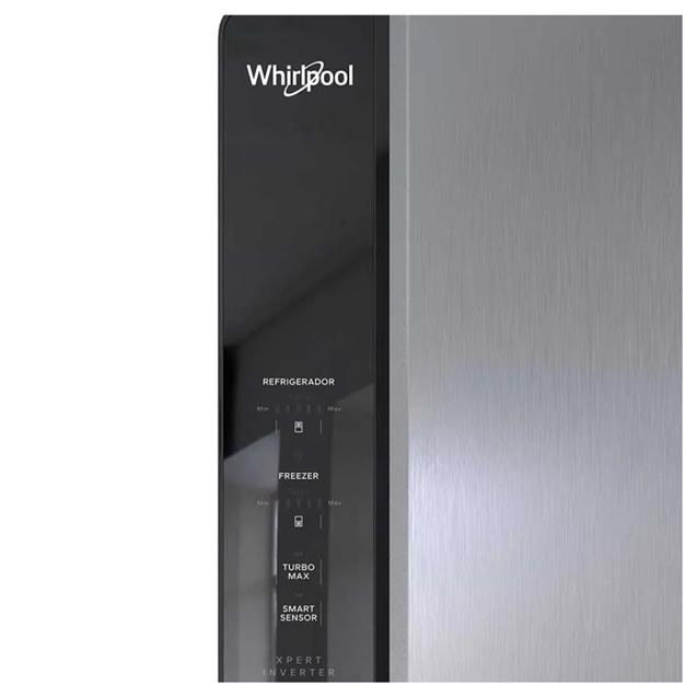 Heladera con Freezer Whirlpool XpertAI No Frost Inverter Plateada 530 Litros (WRE66AK)