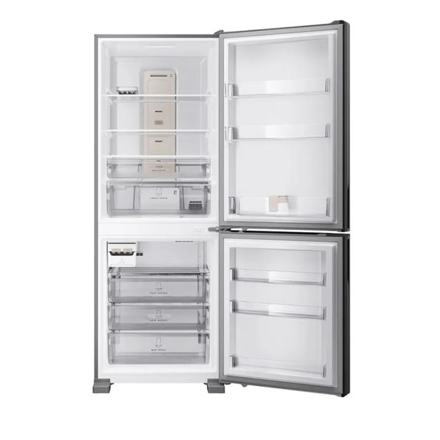 Heladera con Freezer Whirlpool XpertAI No Frost Inverter Plateada 530 Litros (WRE66AK)
