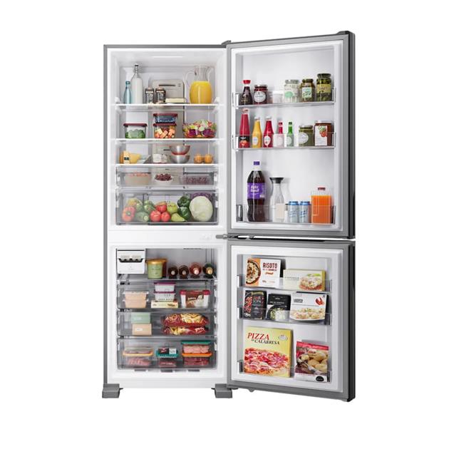 Heladera con Freezer Whirlpool XpertAI No Frost Inverter Plateada 530 Litros (WRE66AK)