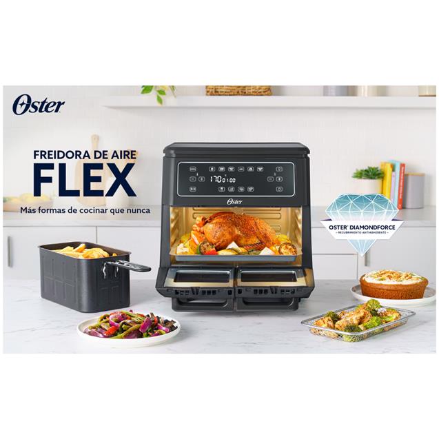 Freidora Oster 11Lts S/Aceite Flex Negro (AF11M)