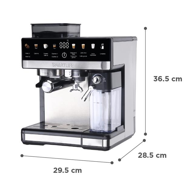 Cafetera Expresso SmartLife Digital Molinillo Lech (ECGDM5750)