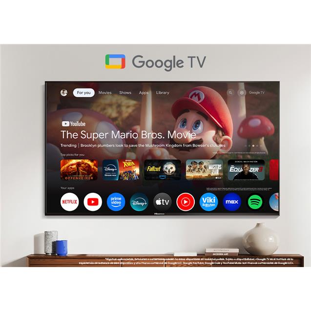 Smart Tv ULED Hisense  85" 4K Miniled Google-TV (85U7QG)