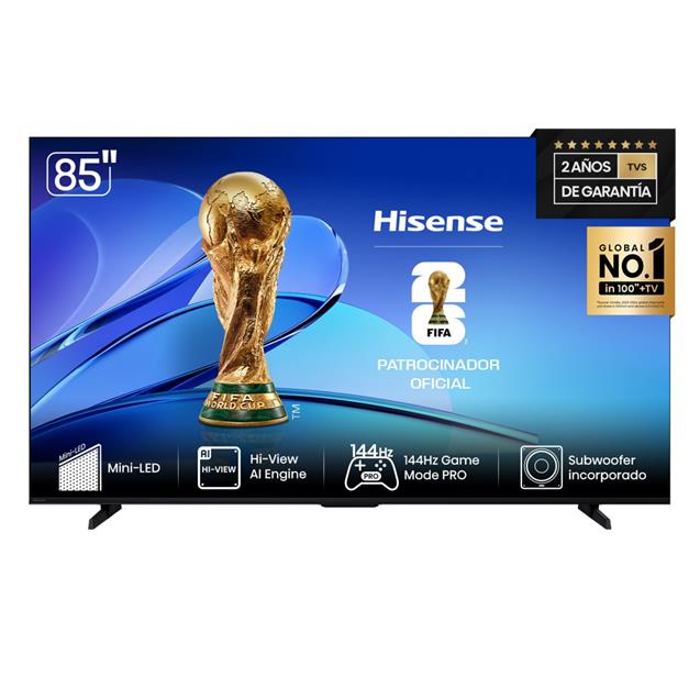Smart Tv ULED Hisense  85" 4K Miniled Google-TV (85U7QG)