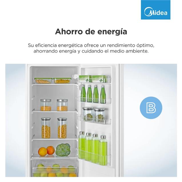 Heladera Midea Top Mount con Freezer Cíclica Blanca 240 L (MDRT333)