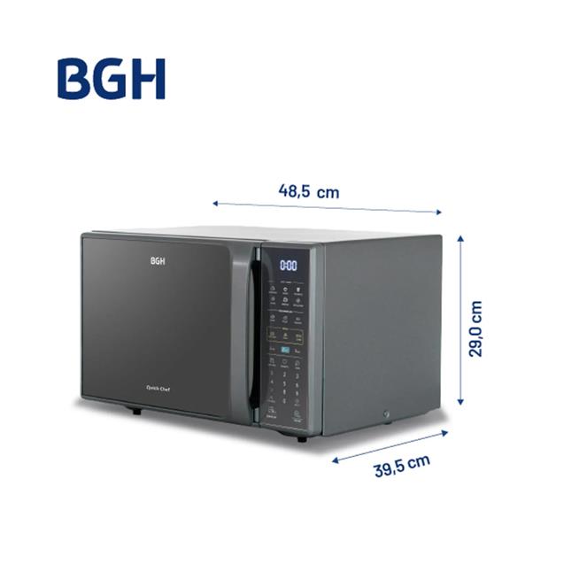 Microondas Bgh 23lts Digital c/grill Silver (B223DS20I)
