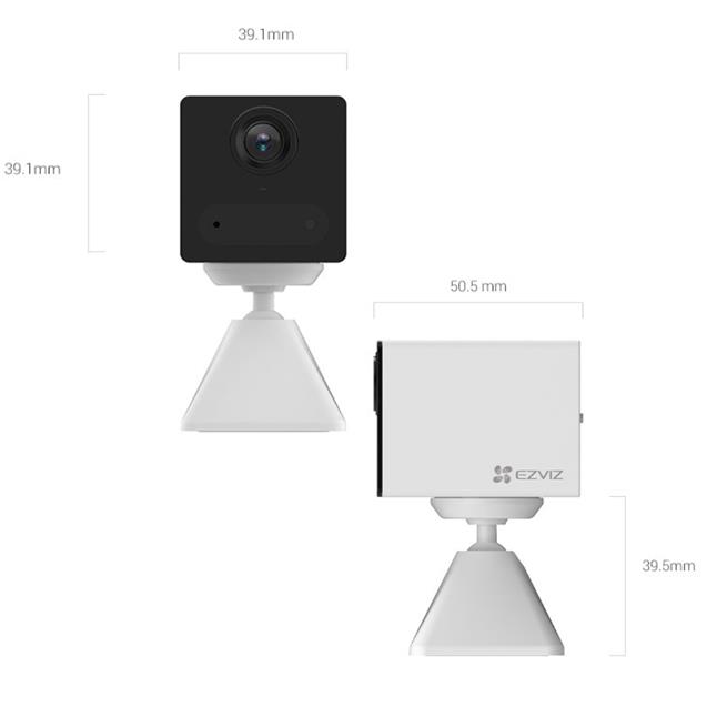 Cámara Ezviz CB2 2.8mm 1080p Interior Wifi Negro (R100-2D2WF-BK)