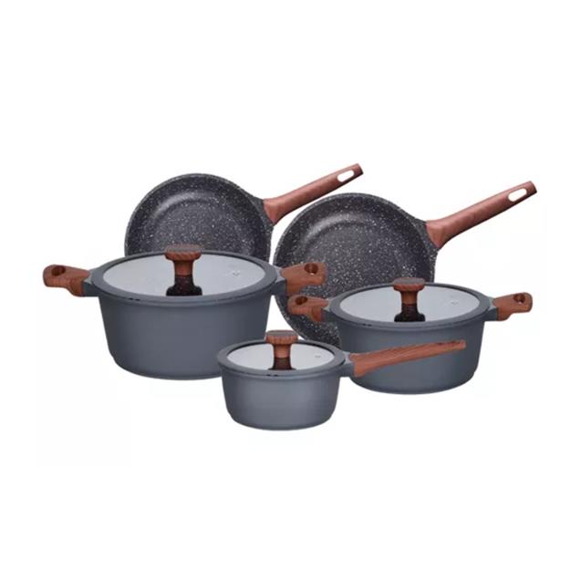 Juego Batería de Cocina 5 Piezas Utile Onix Negro Fundición de Aluminio (UT1065-21468)