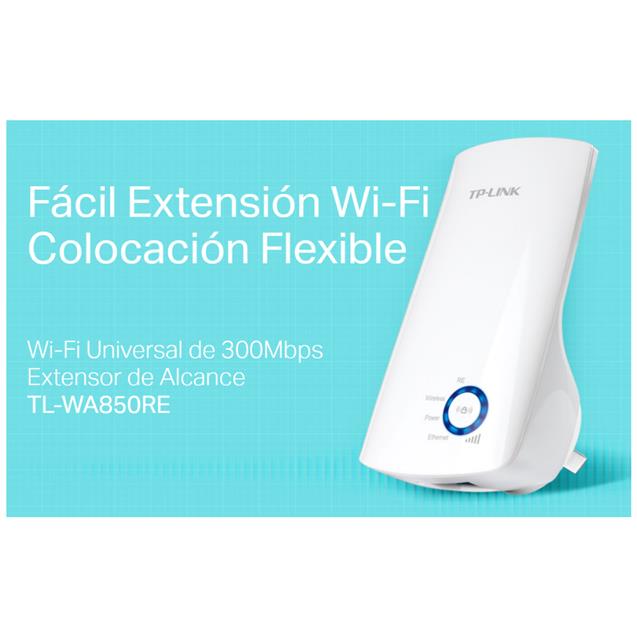 Extensor de Rango TP-Link 300Mbps Universal Wi-Fi (TL-WA850RE)