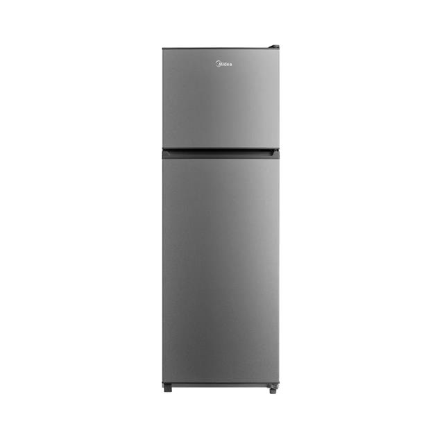 Heladera Midea Top Mount con Freezer Cíclica Silver 295 L (MDRT414FGE50A)