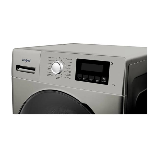 Lavarropas Whirlpool Inverter  Carga Frontal 7 kg 1300 rpm Titanium (Wnq07as)