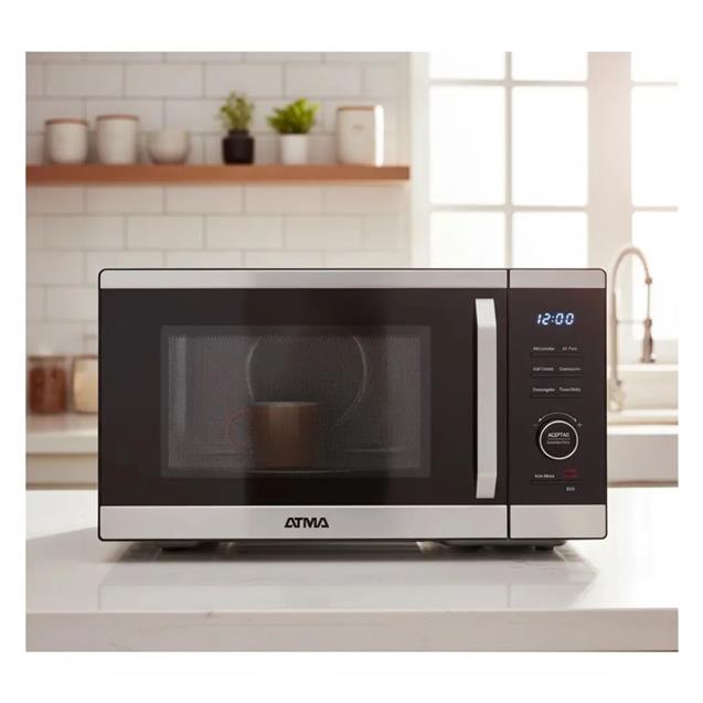 Microondas Atma 26 Lts Digital C/Grill AirFryer 900w Black (MATDAB26UAN)