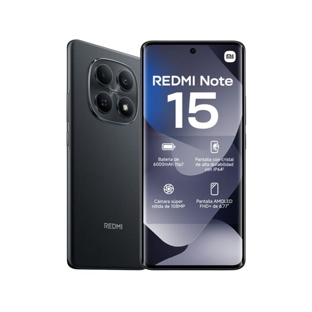 Celular Xiaomi Redmi Note 15  8 GB 256 GB Negro (MZB0NJJAR)