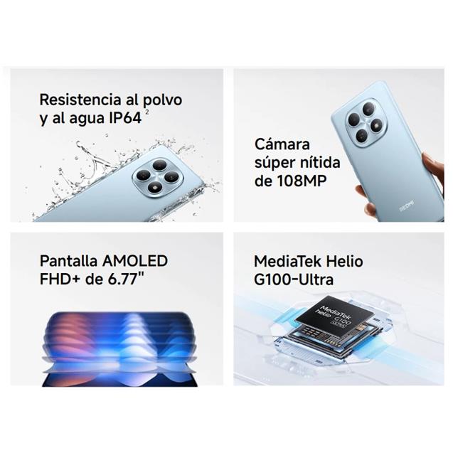 Celular Xiaomi Redmi Note 15  8 GB 256 GB Negro (MZB0NJJAR)