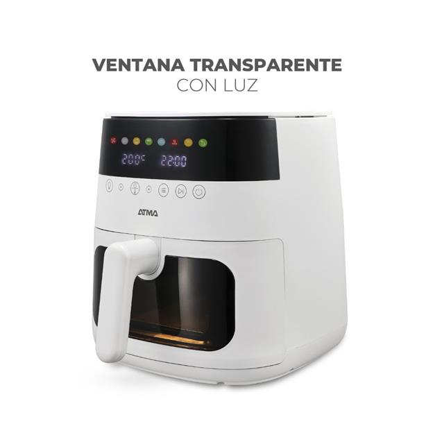 Freidora Atma 6 Lts C/Visor 1750w Blanca (FR246AWP)