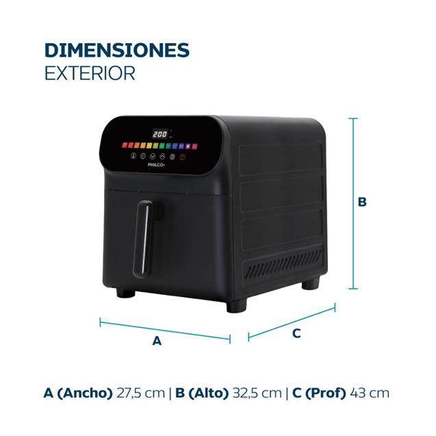 Freidora Philco Digital 9 Lts 2000w (FR259PHP)