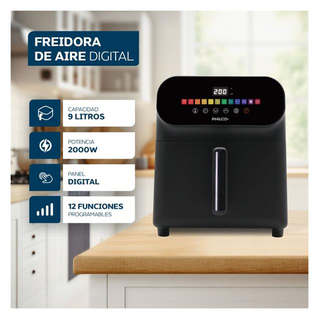 Freidora Philco Digital 9 Lts 2000w (FR259PHP)
