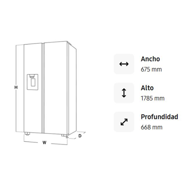 Heladera Samsung con Freezer No Frost Digital Inverter Negro 396 L (Rt38k5932b1)