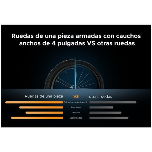 Bicicleta Engwe eléctrica EP-2 PRO Plegable Gris 120km Autonomía